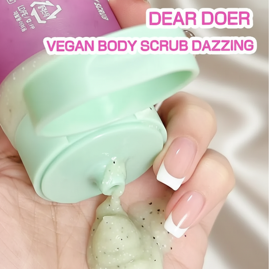 DearDoer Dazzling Body Scrub Viral Vegan K-Beauty Glow Exfoliator