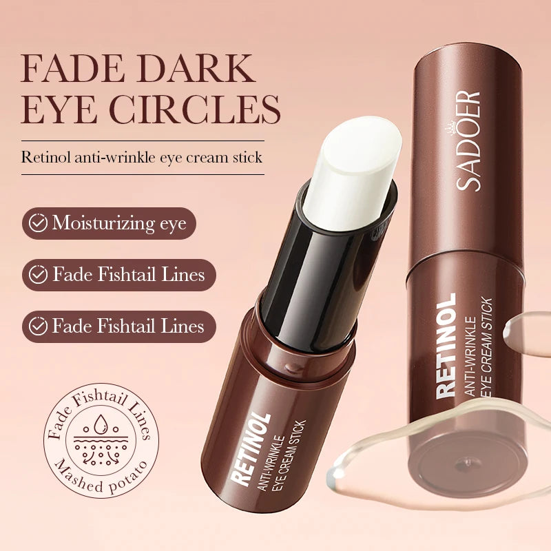 Retinol Eye Cream Stick Reduces Dark Circles and Wrinkles
