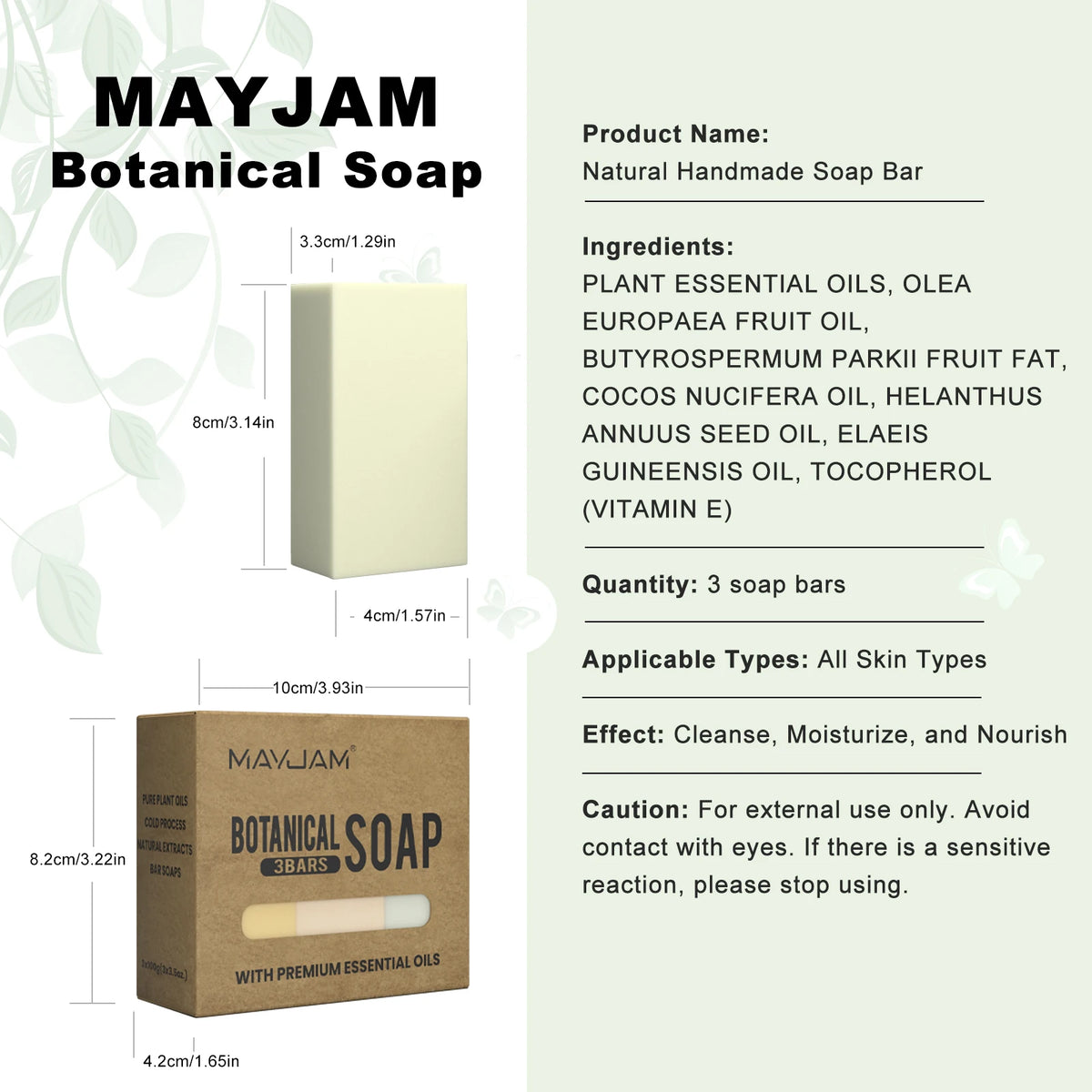 Handmade Soap Set 3 Pack of Essential Oil Soap
