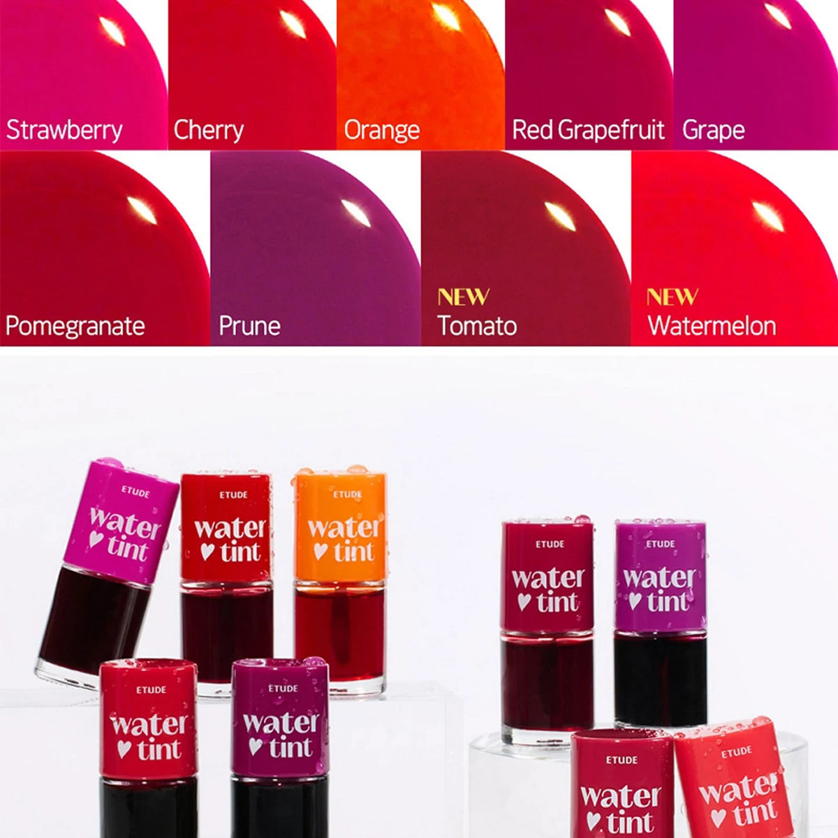 Korean Lip Tint, Long-Lasting Water Lip Stain, ETUDE Dear Darling