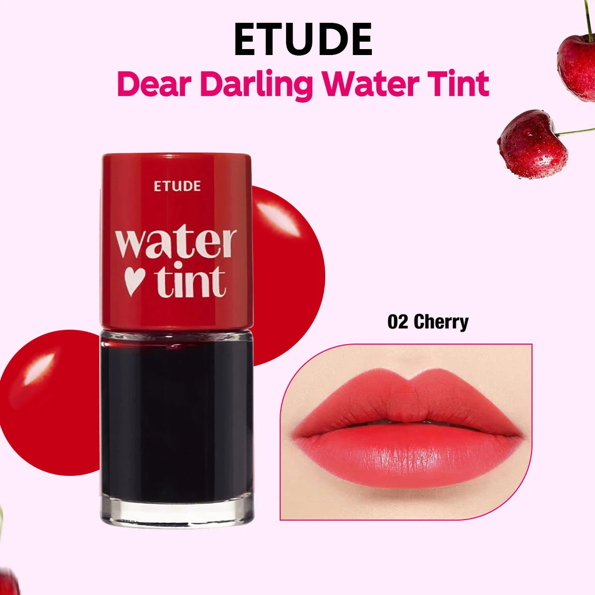 Korean Lip Tint, Long-Lasting Water Lip Stain, ETUDE Dear Darling