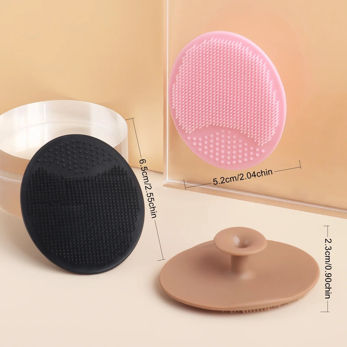 Wash a face to brush Silicone Cute Sucker mini Cleansing	cleaning brush for Face Washing