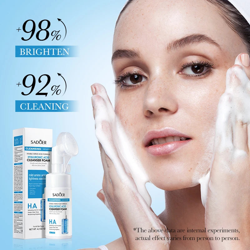 Hyaluronic Acid Foaming Cleanser (with Silicone Brush Head)
