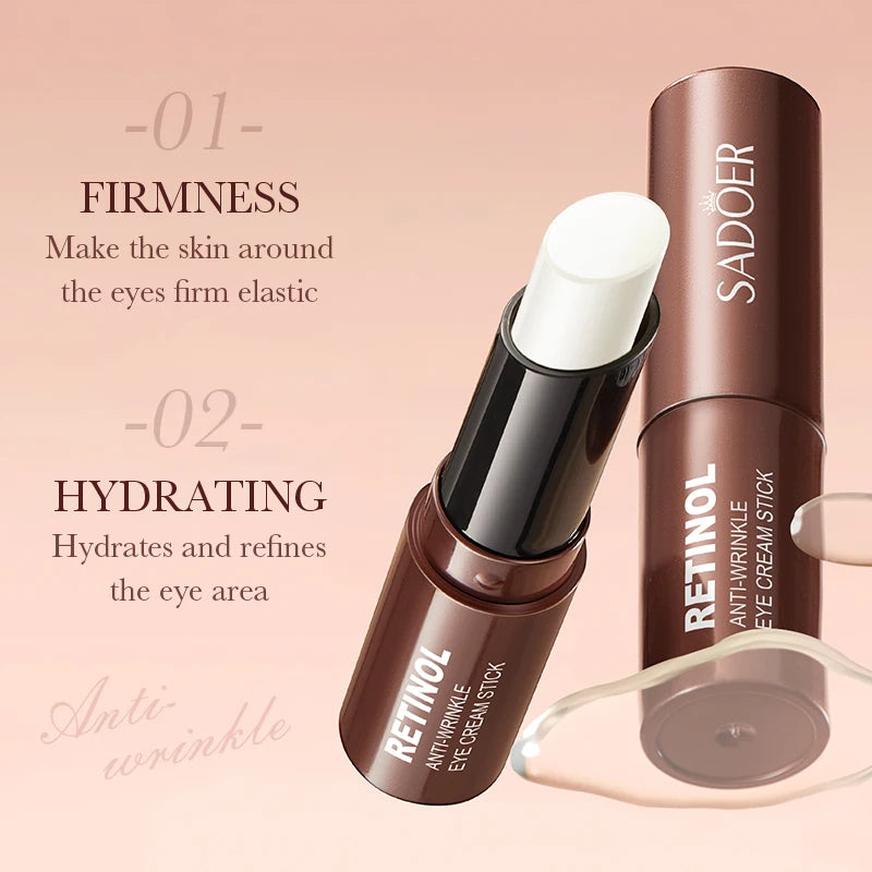 Retinol Eye Cream Stick Reduces Dark Circles and Wrinkles
