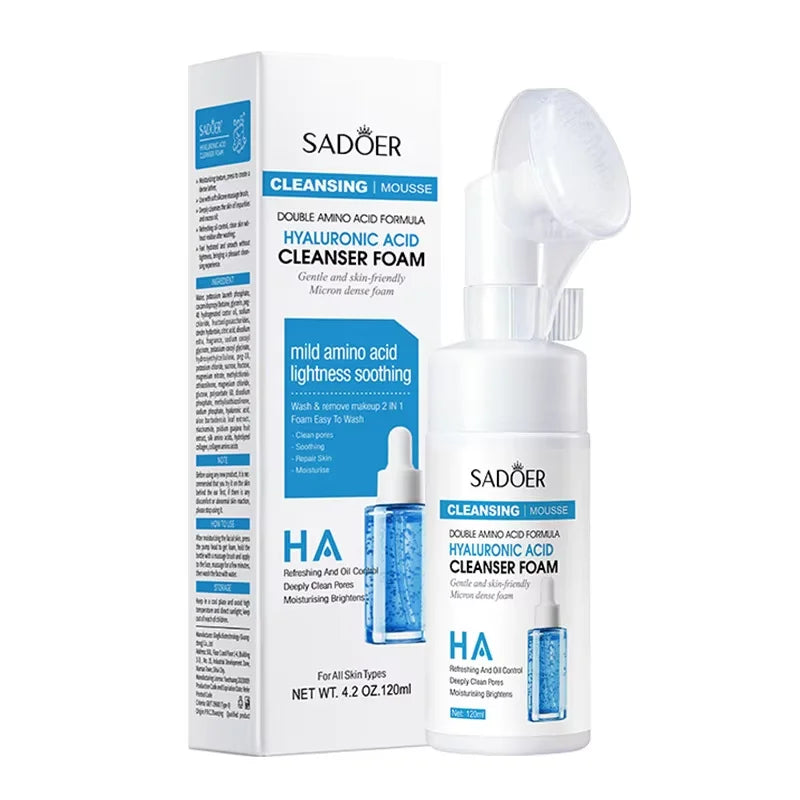 Hyaluronic Acid Foaming Cleanser (with Silicone Brush Head)