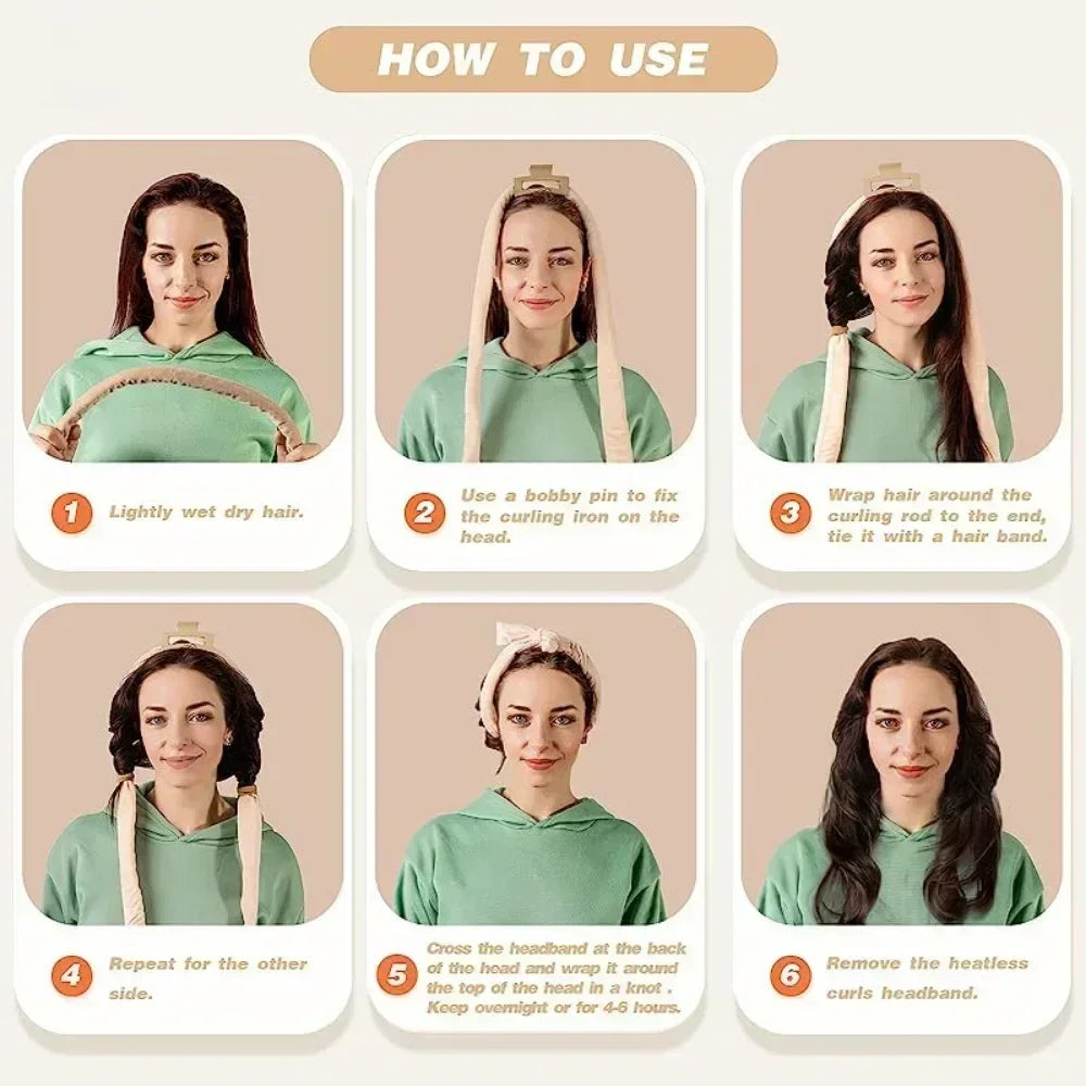Heatless Curly Set