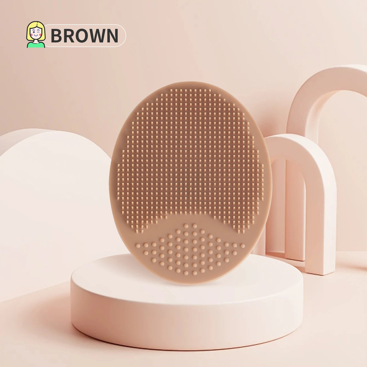 Wash a face to brush Silicone Cute Sucker mini Cleansing	cleaning brush for Face Washing