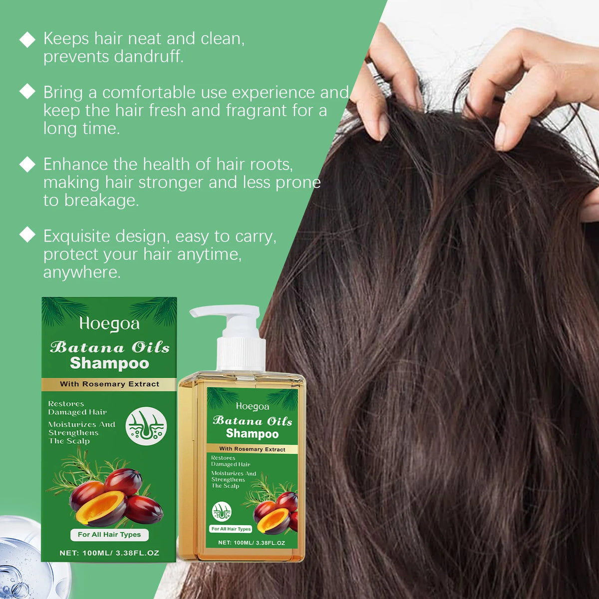 Batana Oil & Rosemary Hair Care Shampoo Deep Nourishing