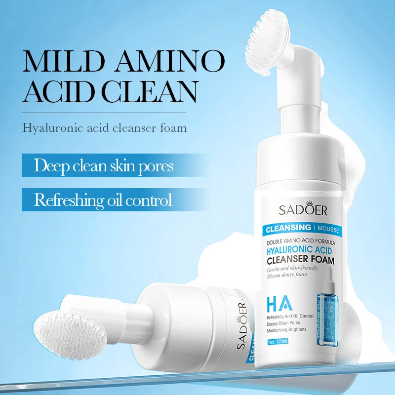 Hyaluronic Acid Foaming Cleanser (with Silicone Brush Head)