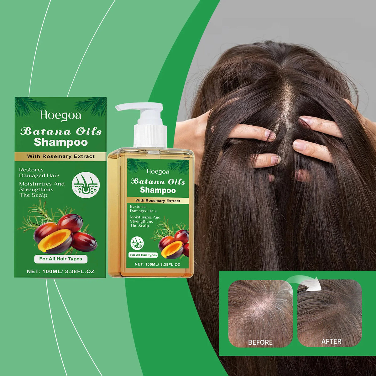 Batana Oil & Rosemary Hair Care Shampoo Deep Nourishing