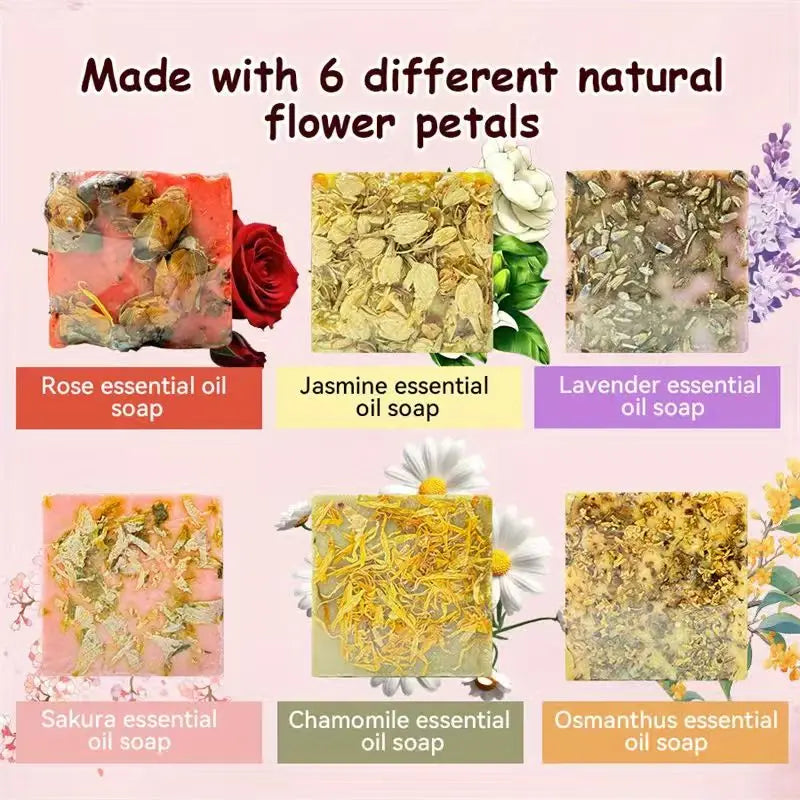 6pcs Creative Essential Oil Soap