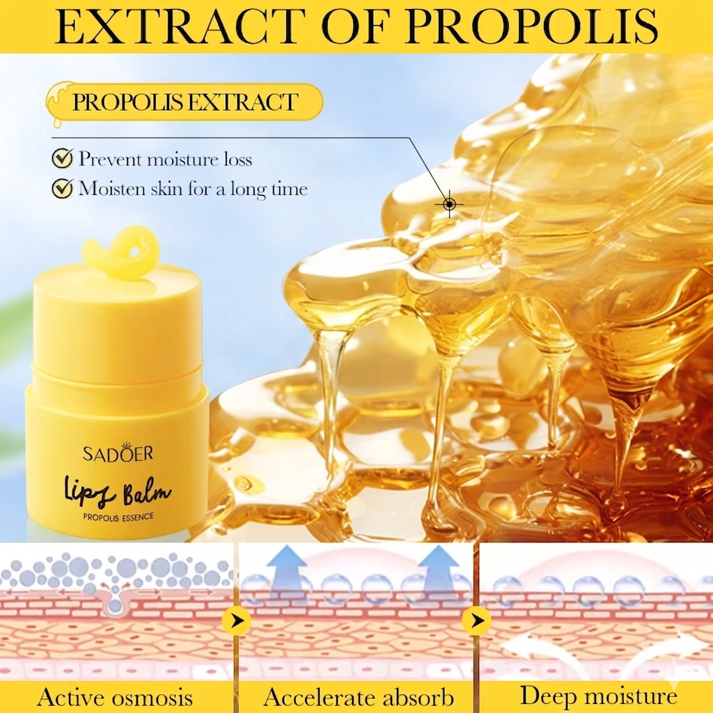 Lip Balm with Propolis Honey Moisturizing - Hydration & Repair